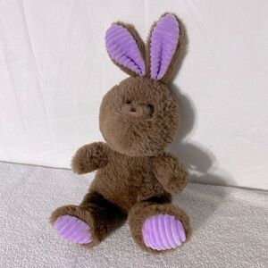 5/$35 Super Soft Brown Purple Bunny Rabbit Plush Toy Stuffed Animal